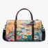 Butterflies daisies and peacock feathers 3d travel bag