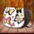 Butterflies of different shapes saddle bag