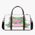 Cartoon cute frog blowing bubblegum 3d travel bag