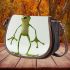Cartoon frog standing on its hind legs saddle bag