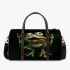 Cartoon frog with four arms and two legs sticking 3d travel bag