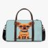 Cartoon of an adorable chihuahua 3d travel bag