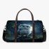 Cartoon owl in the moonlight cute baby blue eyes 3d travel bag