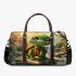 Cartoon style turtle rock in nature 3d travel bag