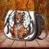 cartoon tiger and dream catcher Saddle Bag