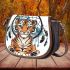 cartoon tiger and dream catcher Saddle Bag