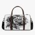 Cartoon white tiger and dream catcher kid pencil drawing 3d travel bag