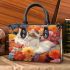 Cat amidst blooms Chic Stylish Small Handbag & Women Totes: Perfect Gift for Girlfriend | Crossbody, Purse, Handbag