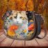 Cat among the blooms Saddle Bags for Women: Perfect Gift for Girlfriend, Wife, Daughter