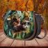 cats dogs and dream catcher Saddle Bag
