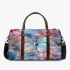 Colored butterfly surrounded by blooming flowers 3d travel bag