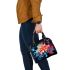 Colorful Abstract Flower Art Shoulder Handbag