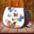 Colorful butterflies flying saddle bag