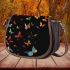 Colorful butterflies flying saddle bag