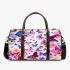 Colorful butterflies on a white 3d travel bag