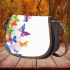 Colorful butterflies were flying saddle bag