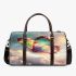 Colorful butterfly with feathered wings 3d travel bag