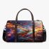 Colorful butterfly with feathers on its wings 3d travel bag