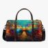 Colorful butterfly with feathers on its wings 3d travel bag