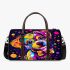 Colorful cute cartoon dog with bow 3d travel bag