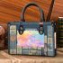 Colorful daisies and butterflies small handbag