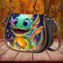 Colorful dragon on bed of fire Saddle Bags for Women: Perfect Gift for Girlfriend, Wife, Daughter