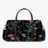 Colorful dragonfly flowers and vines 3d travel bag
