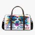 Colorful drawing of an adorable border collie 3d travel bag