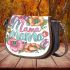 colorful flowers in mama Saddle Bag