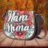 colorful flowers in mama Saddle Bag