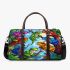 Colorful frogs hanging from tree branches in the jungle 3d travel bag