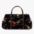 Colorful glowing butterflies 3d travel bag