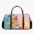 Colorful illustration of butterflies 3d travel bag