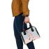 Colorful illustration of butterflies shoulder handbag