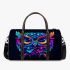 Colorful owl with big eyes 3d travel bag