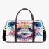 Colorful panda head symmetrical 3d travel bag