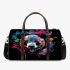 Colorful panda in the style of graffiti 3d travel bag