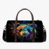 Colorful panda in the style of graffiti 3d travel bag