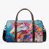 Colorful unicorn painting 3d travel bag