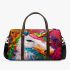 Colorful unicorn painting 3d travel bag