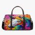 Colorful unicorn painting 3d travel bag