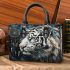 Cool white tiger with dream catcher small handbag