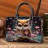 Curious Owl and Wine Small Handbag