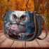 Curious owl by water Saddle Bags for Women: Perfect Gift for Girlfriend, Wife, Daughter