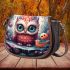 Curious owl in garden scene Saddle Bags for Women: Perfect Gift for Girlfriend, Wife, Daughter