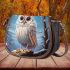 Curious owl in snowy forest Saddle Bags for Women: Perfect Gift for Girlfriend, Wife, Daughter