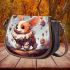 Curious pup and the colorful sky Saddle Bags for Women: Perfect Gift for Girlfriend, Wife, Daughter