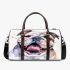 Cute and happy english bulldog 3d travel bag