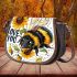 Cute baby bee with sunflowers 3d saddle bag