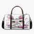 Cute baby bunny with big eyes 3d travel bag